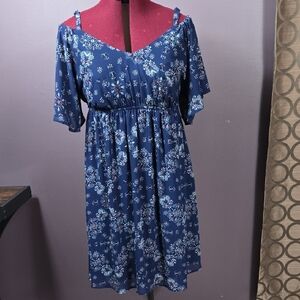 Torrid Blue Floral Dress